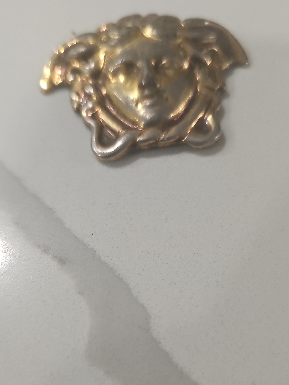 Gold Medusa Head Accent Pin